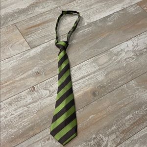 Gymboree Green and gray striped tie